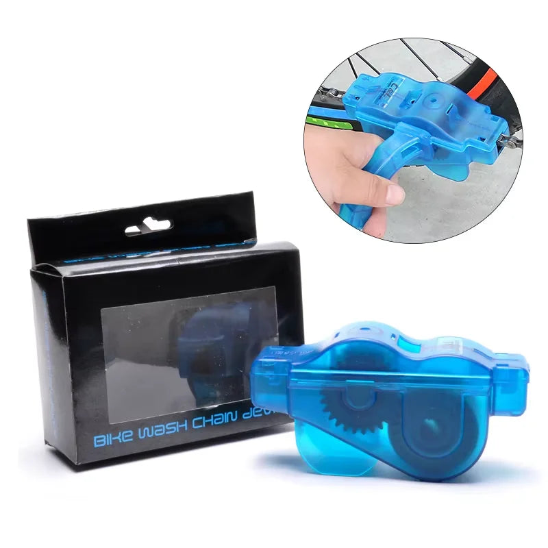 RTS Factory Price Cycle Zone ABS Bicycle Chain Cleaning Brush Cleaner Blue Bike Chain/Crank/Tire/Sprocket Maintenance Tools