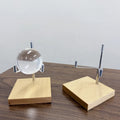 Wooden Acrylic 12mm Thick Display Stand Holder with Adjustable Metal Arms Easel Stand for Collectibles Silk Printed Custom Logo