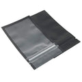 China Factory Reusable Kraft Pouch Customized Logo Printed Clear Window Flat Food Bags With Zipper for Coffee and Tea Packaging