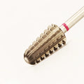 Left Right Hand Straight Teeth Remove Acrylic Tapered Professional Safety Volcano Nail Drill Bits 3XC in Tungsten Carbide
