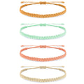 SC Wholesale 12 Pcs/set Multicolor Friendship Bracelets Set Adjustable Handmade Braided String Bracelet
