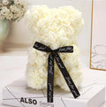 DREA 25CM Wedding Party Decoration Valentine Girlfriend Anniversary Gift Foam Flower Arrangement Teddy Bear with Box