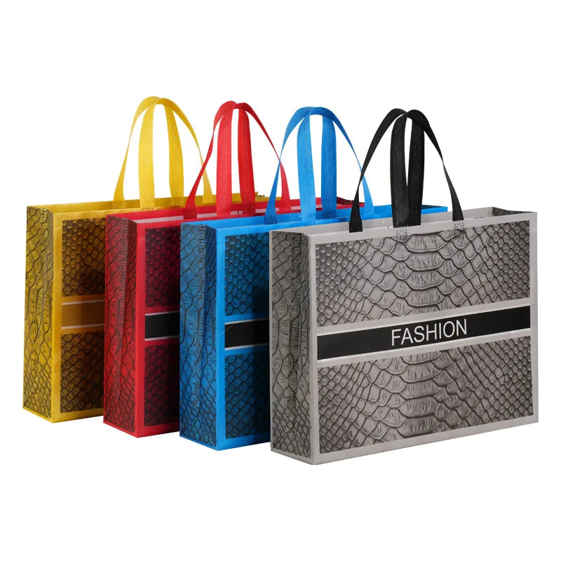 Shopping Bag Totes Shoulder Bag Women Shopping Pouch Handbag Tote Bag Reusable Film Covering Non-woven Fabric Casual