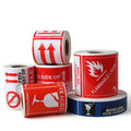 Custom Fragile Logistics Warning Adhesive Labels Sticker Logistics Transport Packaging
