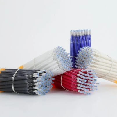 High Temperature Disappearing Fabric Marker Pen Erasable Refill Pens for Patchwork Fabric PU Leather Mark Sewing Tool
