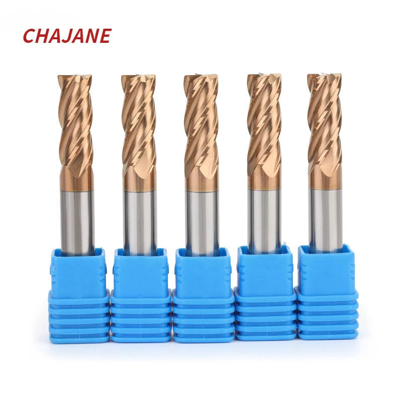 CHENGZHEN HRC55 4-Flute Diamond Coated Carbide End Mill - Precision â‰¤0.005mm CNC Milling Tool RoHS Certified