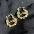 New Cute Dainty Tiny Baby Children Minimalist Style New Metal Twist Cuff Stud Fashion Personality Geometric Hoop Earrings