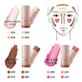 Custom Logo 10 Colors Stick Contouring Cream Body Bronzer Private Label Face Vegan Makeup Concealer Contour Stick for Black Skin