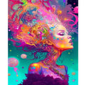 Diy Painting by Numbers for Adults Starter Kit Colorful Women Figure Acrylic Picture by Numbers for Home Decoration 40x50cm