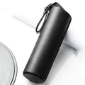 Newly Designed PU Leather Glass Cup Protective Sleeve Zipper Water Bottle Gift Bag Plastic Bottle Holder