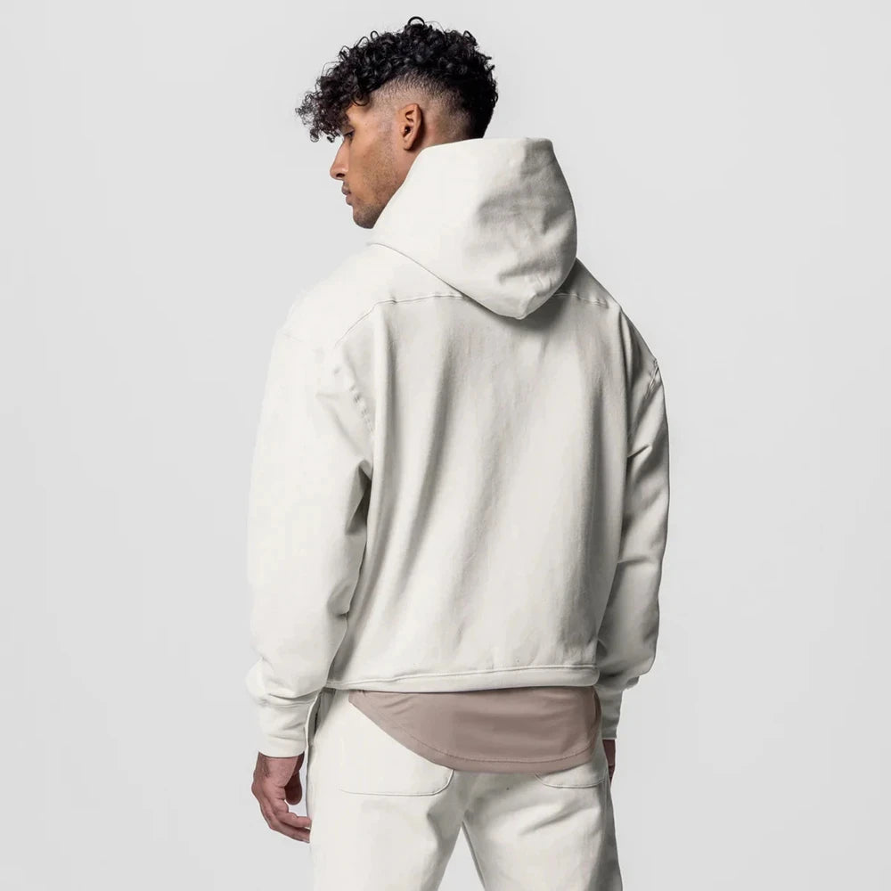 Wholesale Custom logo Oversized Pullover Hoodies Men High Quality Baggy French Terry Cropped Hoodie Men Clothing Manufacturers