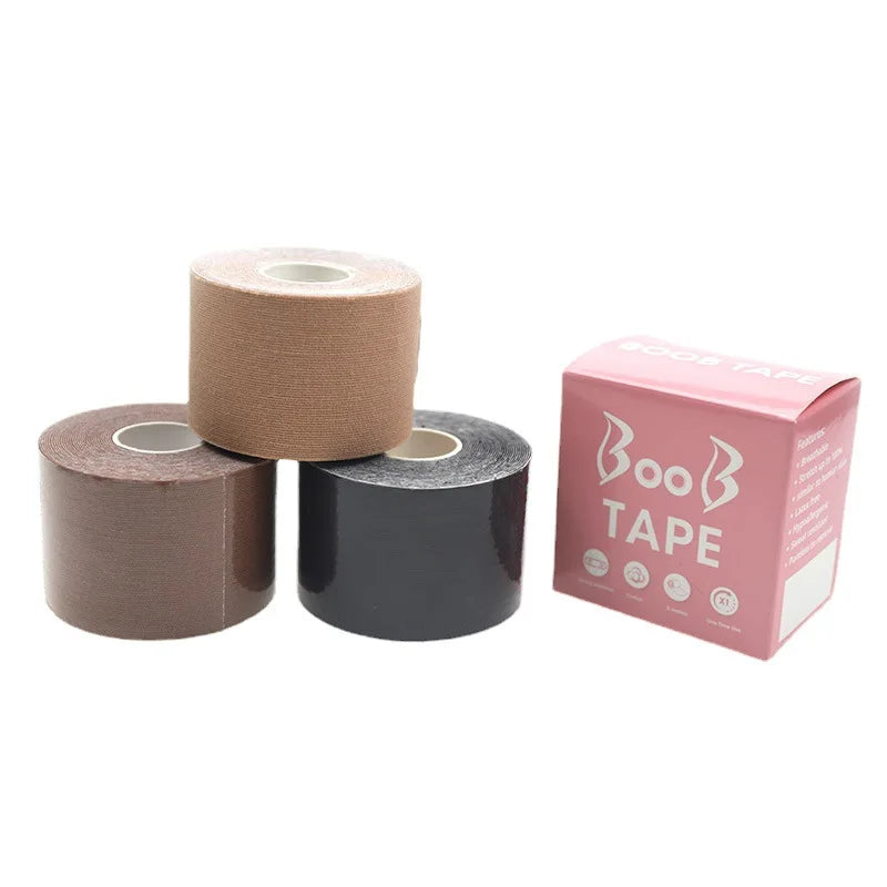 Custom Logo 5CM 7.5CM 10CM Big Bust Friendly Push Durable Skin-friendly Breathable Breast Lifting Tape Boob Nylon Material CE