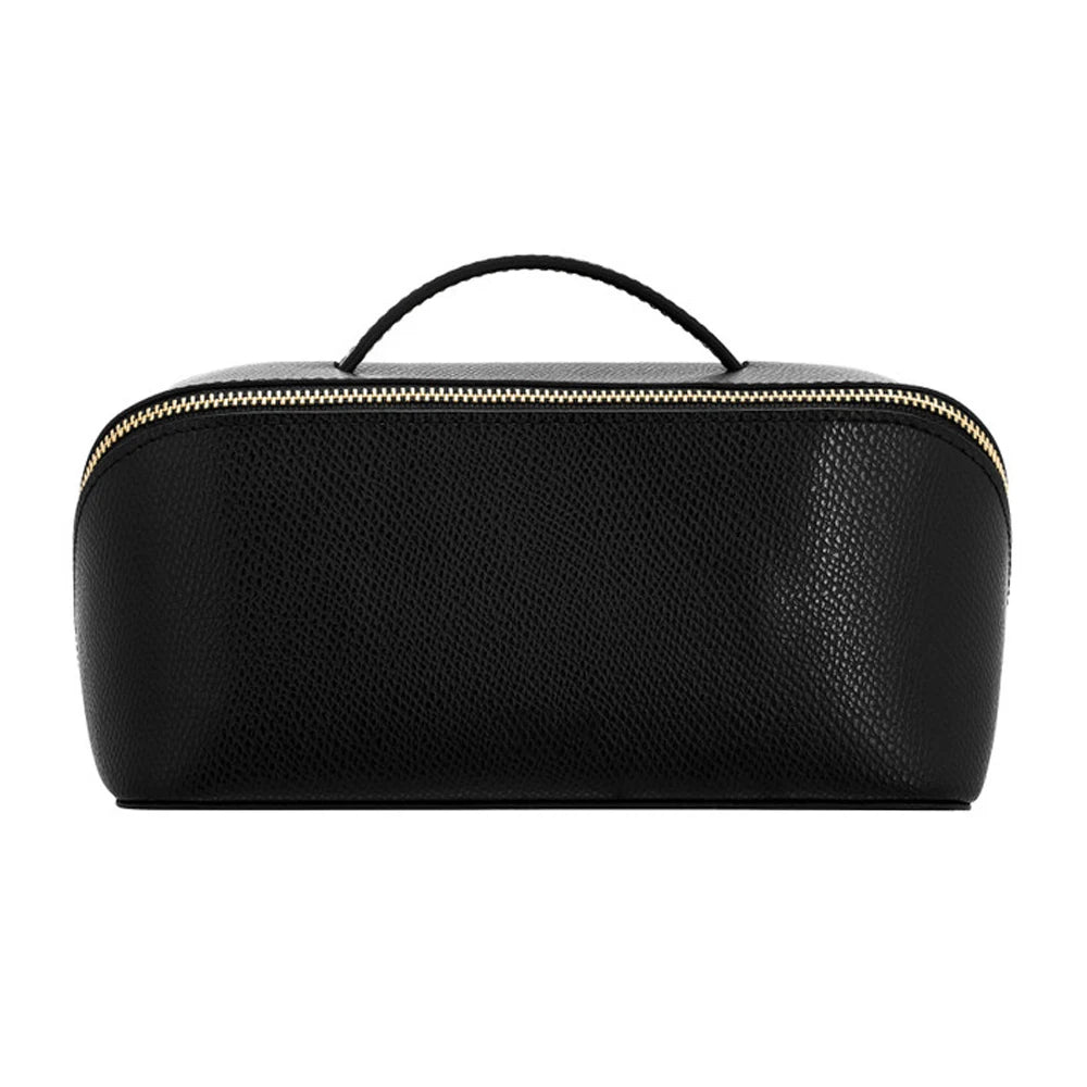 Wholesale Ladies Large Capacity Thread Hand Held PU Leather Cosmetic Bag Women Travel Toiletry Bags Zipper Makeup Bag