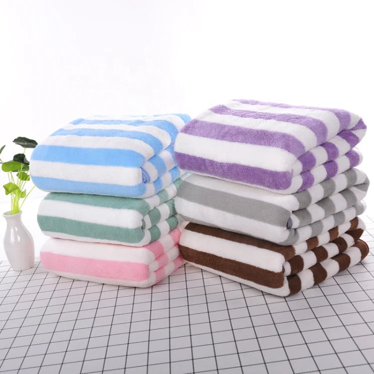 Custom Logo Coral Fleece Bath Towel Sets at Low Price for Your Home