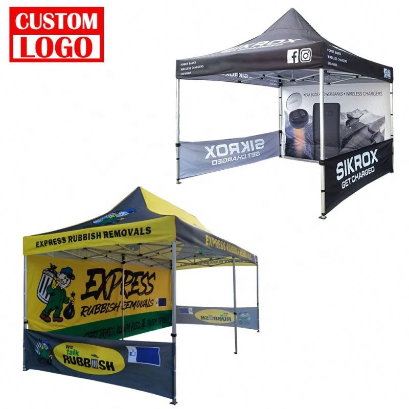 Wholesale Custom 4x6 Aluminum Frame Waterproof UV Resistant Folding Canopy Tent for Market Trade Show Easy Installation