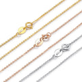 18k Real Pure Gold Chain Necklace Women Jewelry