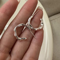 Trendy Jewelry 2024 Solid 925 Sterling Silver Special Design Fine Handmade Jewelry Earrings