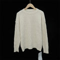 Casual Autumn Crew Neck Long Sleeve Breathable Anti-wrinkle Women's Custom Cable Knitted Sweater Manufacturer