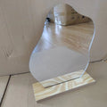 Bronze-Finished Makeup Mirror Desk Stand Cute Room Decor Aesthetic Wall-Mounted Mirror Acrylic Decor for Desks Separable