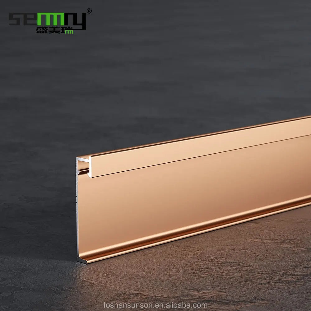 Modern Aluminium Alloy LED Baseboard Skirting Board for Flooring Lighting ISO9001 Certified