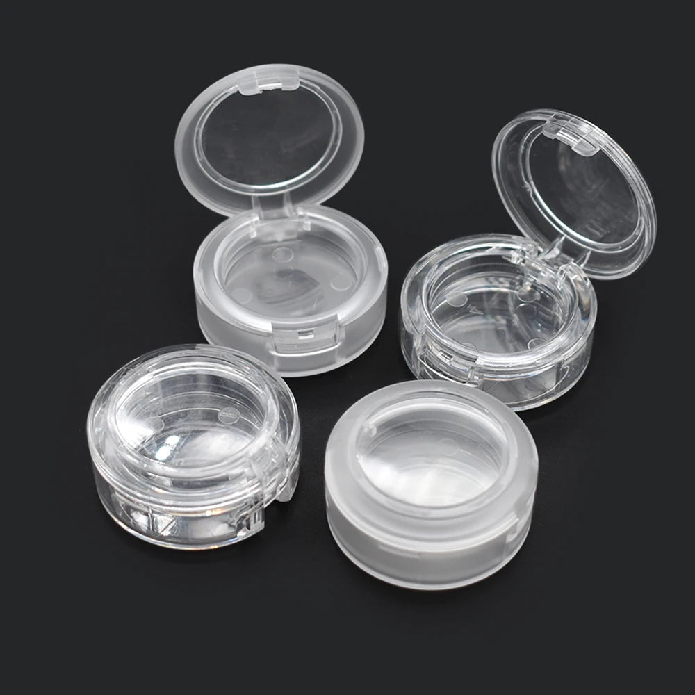 10g Clear Round Plastic PS Storage Case Empty Box for Skin Care & Cosmetic Containers