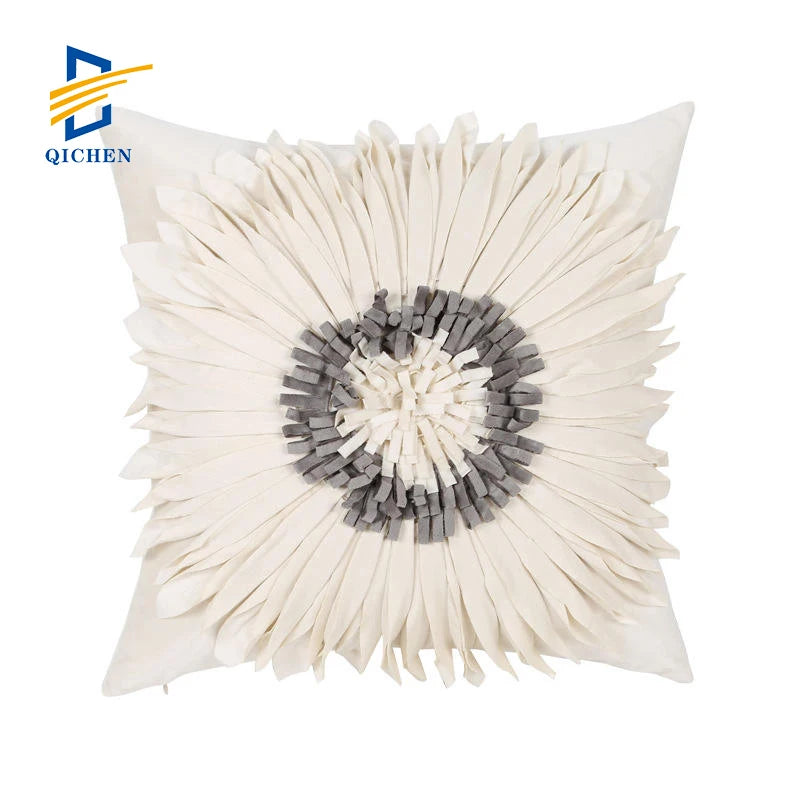 Innermor Luxury Floral Nordic Print Pillows Embroidery Technique Fast Shipment for Holiday Gift Promotion Wholesale for Hotels