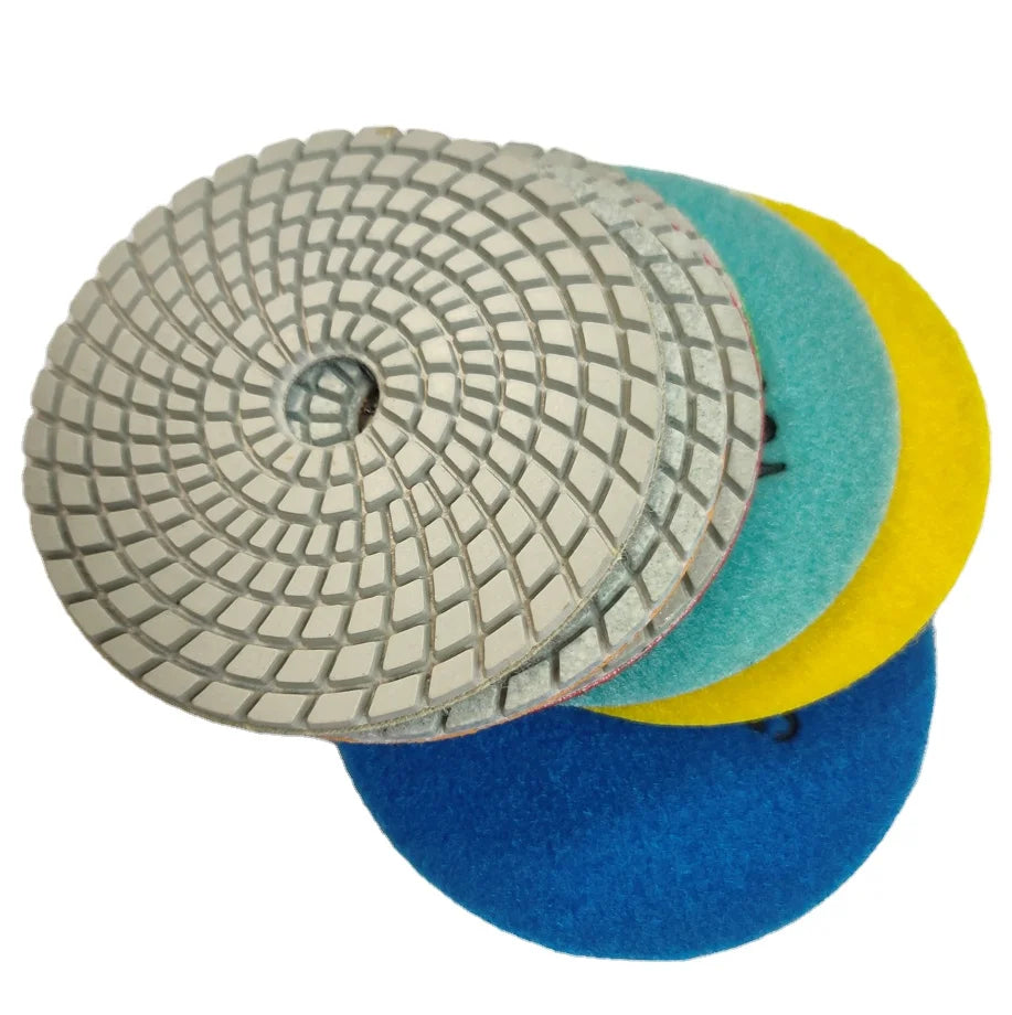 100/125/180mm Wet Use Diamond Stone Polishing Pads for Stone Marble Granite Sanding and Polishing