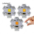 High Power SMD 3535 Ceramic LED Lamp Beads Warm Natural White 3000/4000/6000K Golden DC 5V 3W Resistor 20mm Star Aluminum Plate