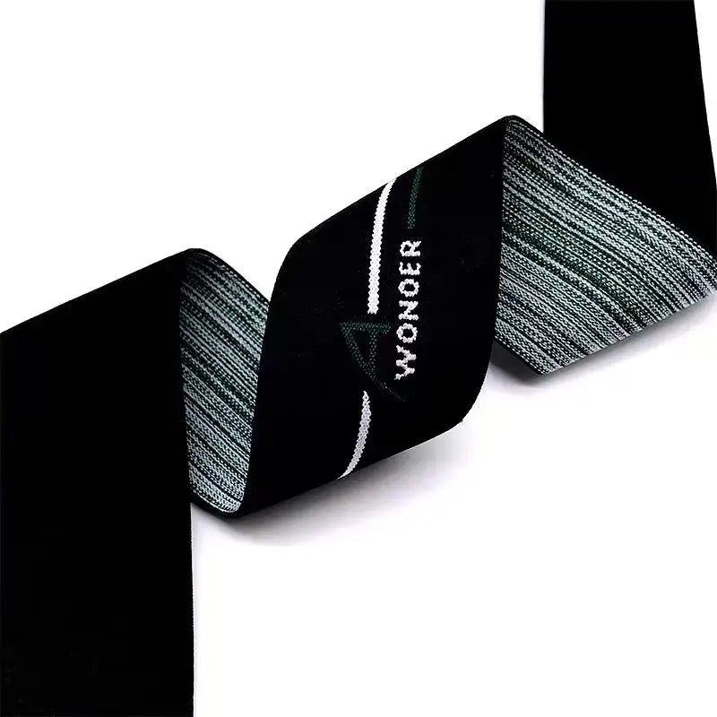 Jacquard Embossed Logo Elastic Webbing Polyester Nylon Underwear Tape Elastic Band Waistband