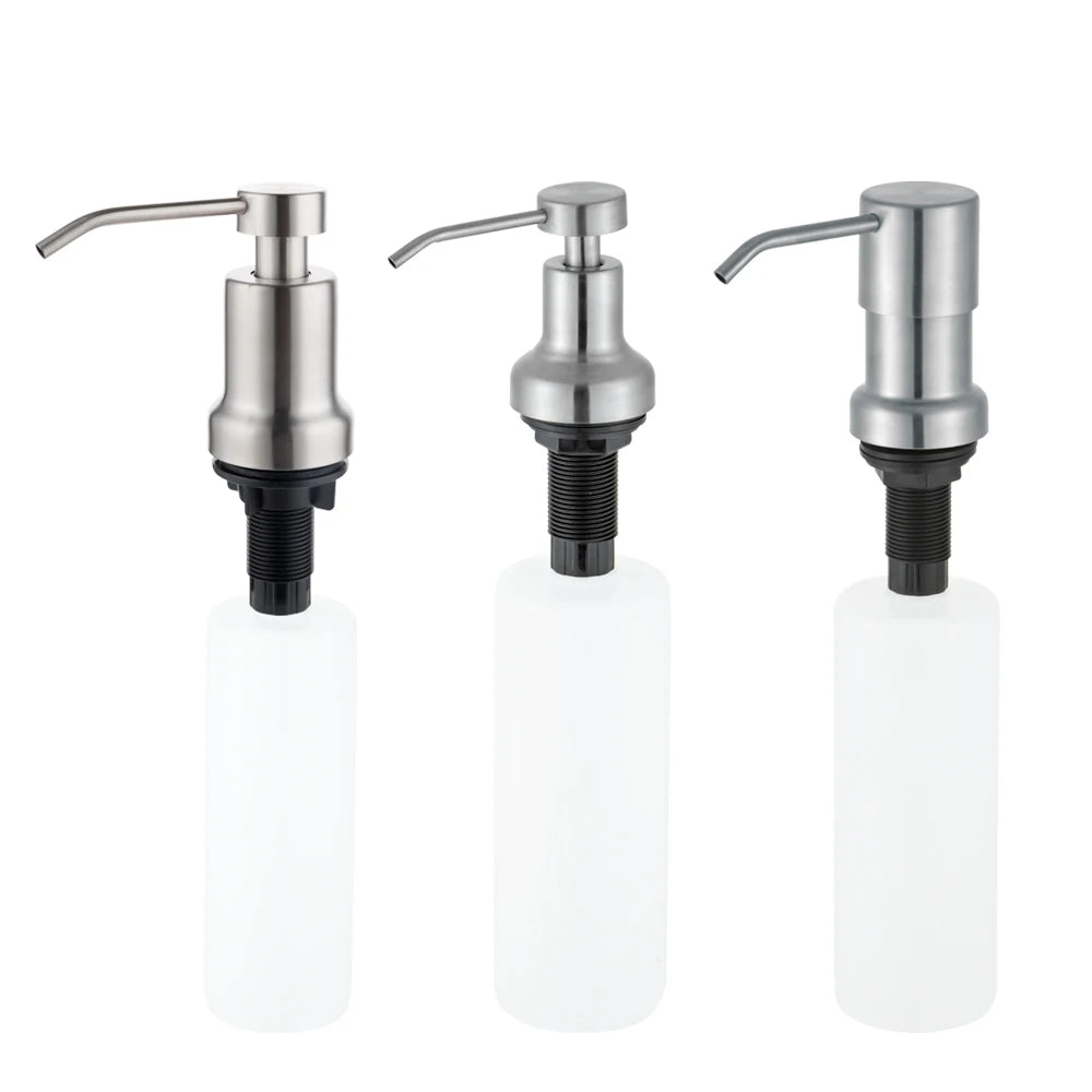 350ml Foam Hand Soap Dispenser in Stainless Steel Plastic 500ml Bottle for Kitchen Sink Soap Dispenser Manufacturer in China