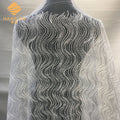 2022 New Beaded Sequin Bridal Lace Fabric Luxury Evening Dress Embroidered Lace Fabric
