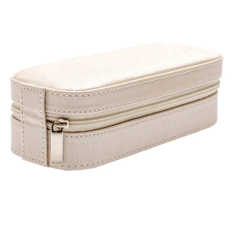 Hot Gift Small Velvet Custom Travel Pu Leather Jewelry Gift Storage Organizer Jewellery Box case