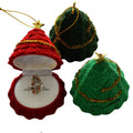 Manufacturer Supplies Christmas Tree Ring Earring Storage Box Christmas Packaging Box