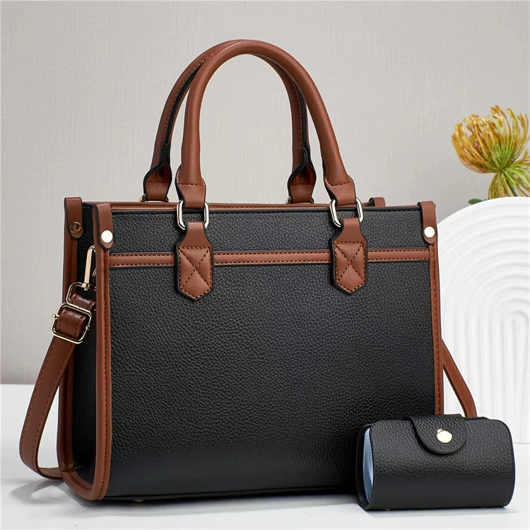 Bulk Buy Stylish New Korean Version 2025 Small Pu Leather Women Shoulder Crossbody Handbags Set
