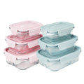 Aohea Bpa Free Korean Glass Lunch Box Unique Lunch Box Borosilicate Glass Lunch Box With Stretch Lid