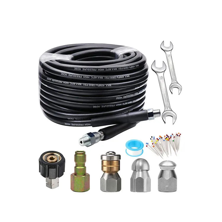 CS High Impact Sewer Jetter Ten Pieces Kit  Rotating Sewer Jetting Nozzle