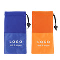 Logo Slogan Printed Custom Sandwich Mesh Promotional Drawstring Pouch Packaging Bag Gift for Shoes Makeup Tools LOGO