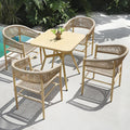 Elegant Pastoral Outdoor Metal Chair Turdy Restaurant Bedroom/Villa Furniture Easy to Clean Dining Tables Chairs for Bathroom