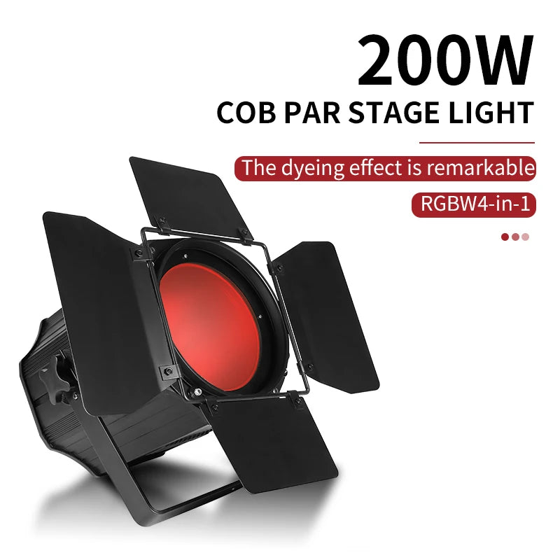 AICPOSE Indoor Stage Lighting Aluminum Warm White 200W DMX 512 Led Cob Light for Studio