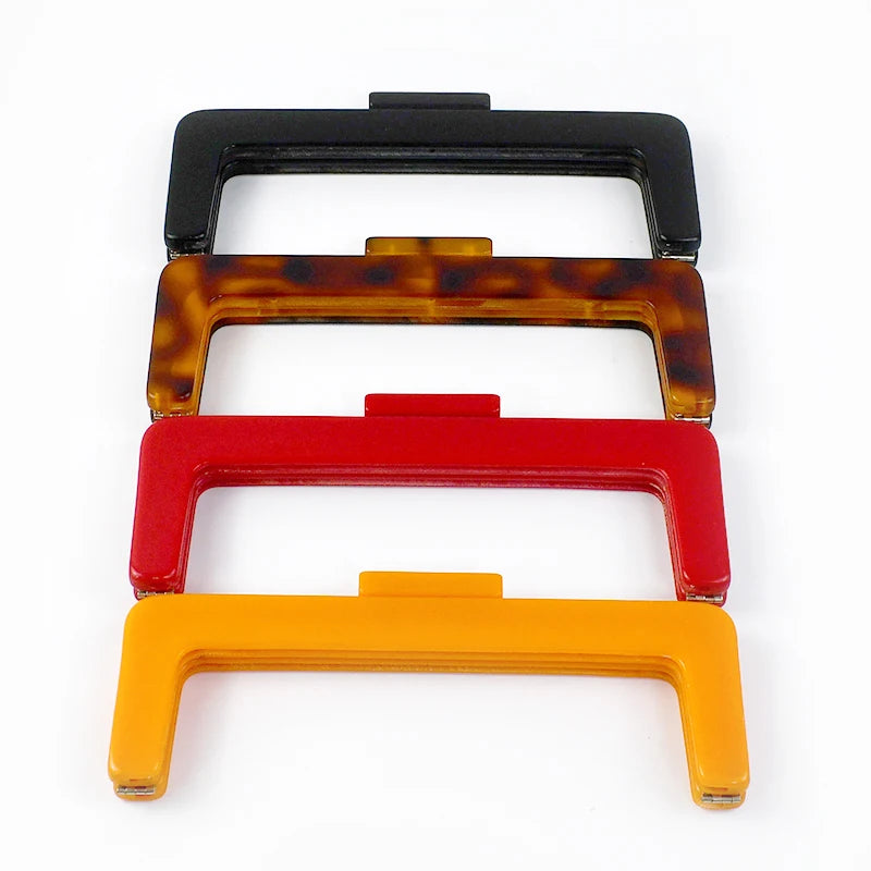 Meetee BS799 22cm*8.5cm DIY Bag Handbag Accessories Replacement Handle Acrylic Smooth Clamp Frame