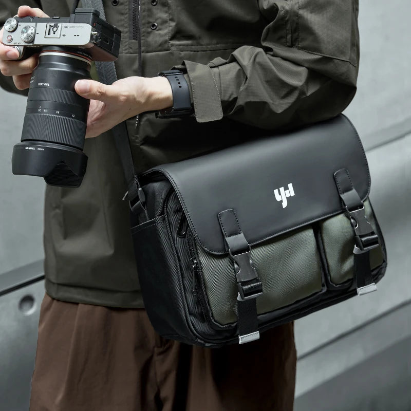 Luxury Polyester Camera Messenger Style Bag Outdoor Portable Waterproof Camera Bag Protective Case Large DSLR Gadget Bags