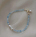 Hot Springsea Blue Treasure Bracelet 4-5MM Natural High Quality Freshwater Pearl Gold Plated Women Cute Party Gift Jewelry