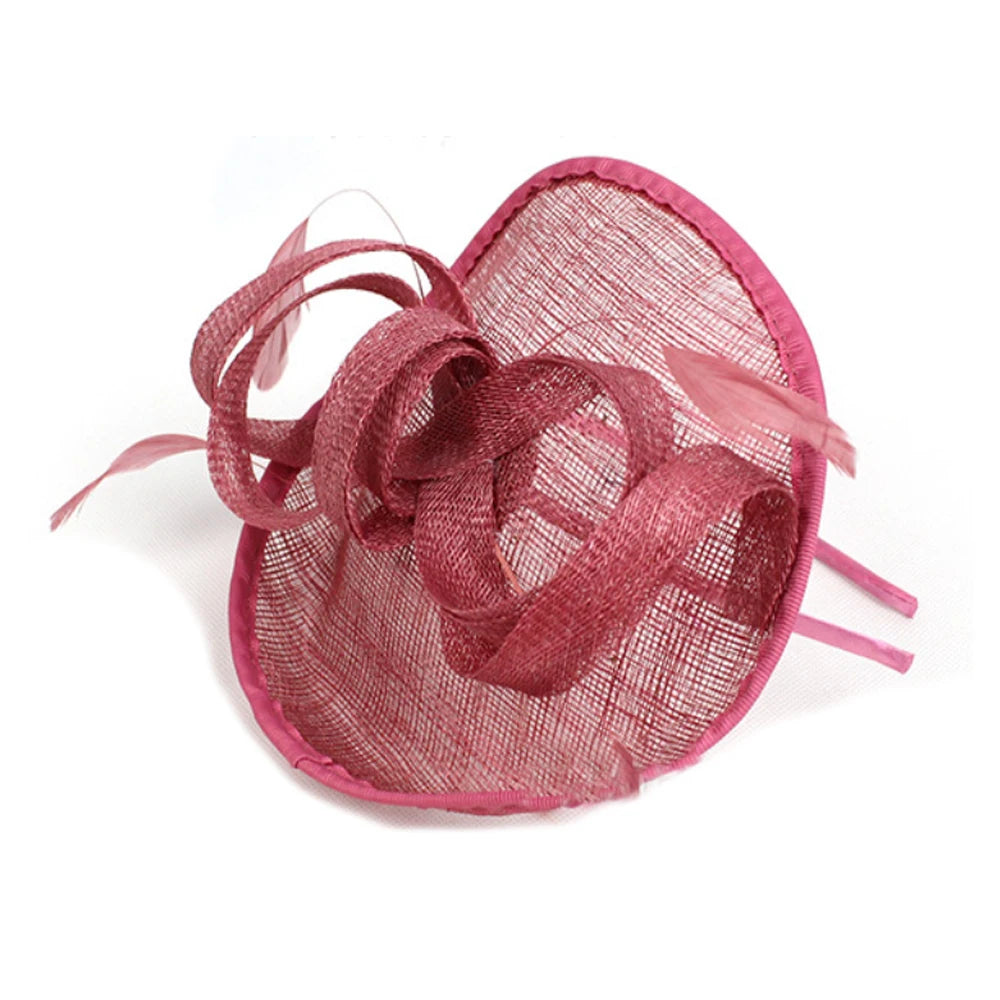 Ladies Bow Knot Kentucky Sinamay Fascinator Hair Clip Tea Party Pillbox Derby Bridal Wedding Church for Women