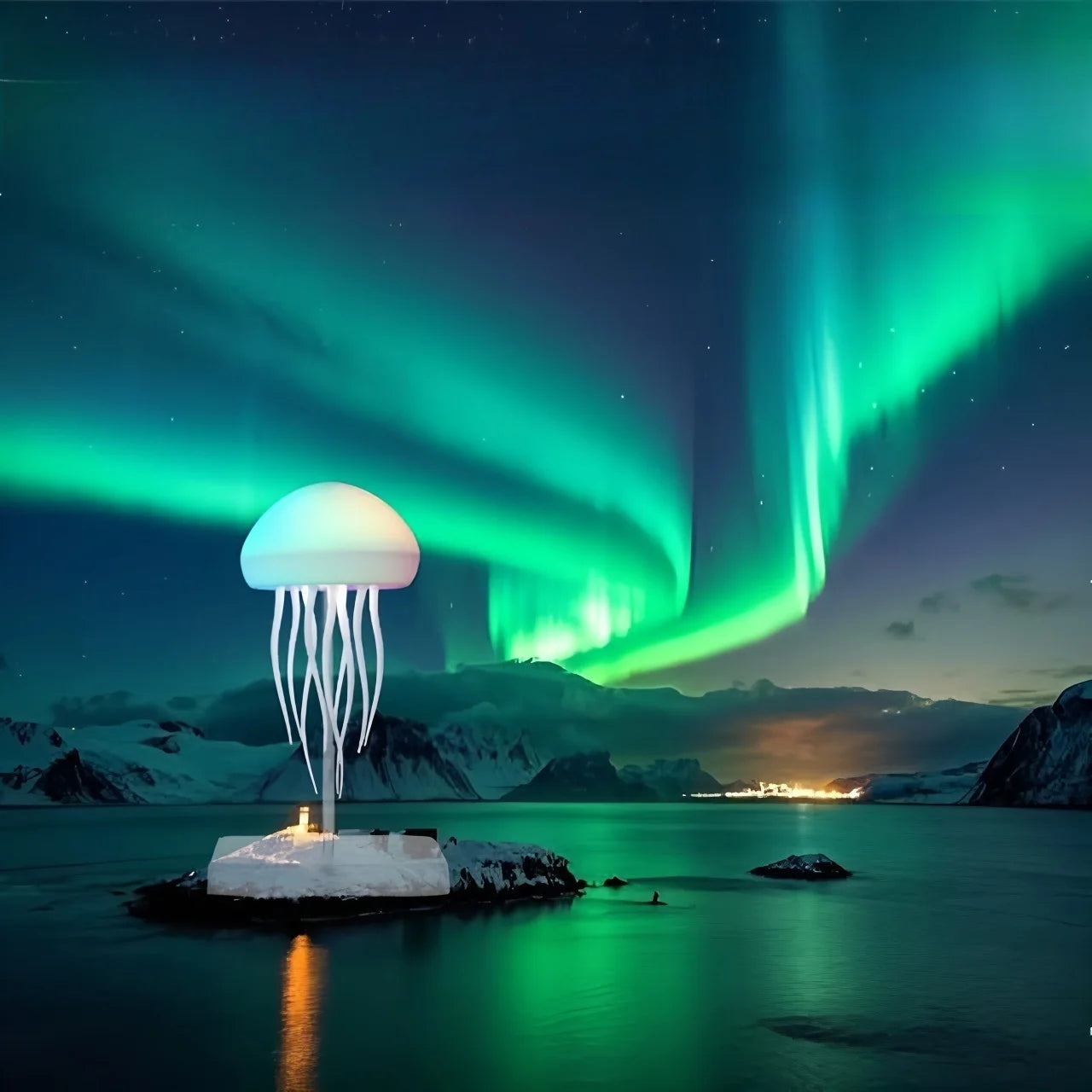 Newest Touch Control Colorful Gradient Modern ABS LED White Jellyfish Lamp Home Decor Decompression Dynamic Table Lamp