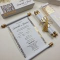 Customized Paper Scroll Wedding Invitation Cards