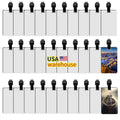 Sublimation Luggage Tag Blanks White  Free Shipping Travel Bag Tags With Strap Double Sided MDF Sublimation  Keychains Blanks