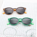 Wholesale High Quality Children Sunglasses UV400 Retro Round Acetate Frames Polarized Eyewear Frame for Kids