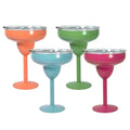8oz Stainless Steel Double Wall Vacuum Margarita Cocktail Goblet Glasses Gift Cup Drinkware BPA Free Microwave