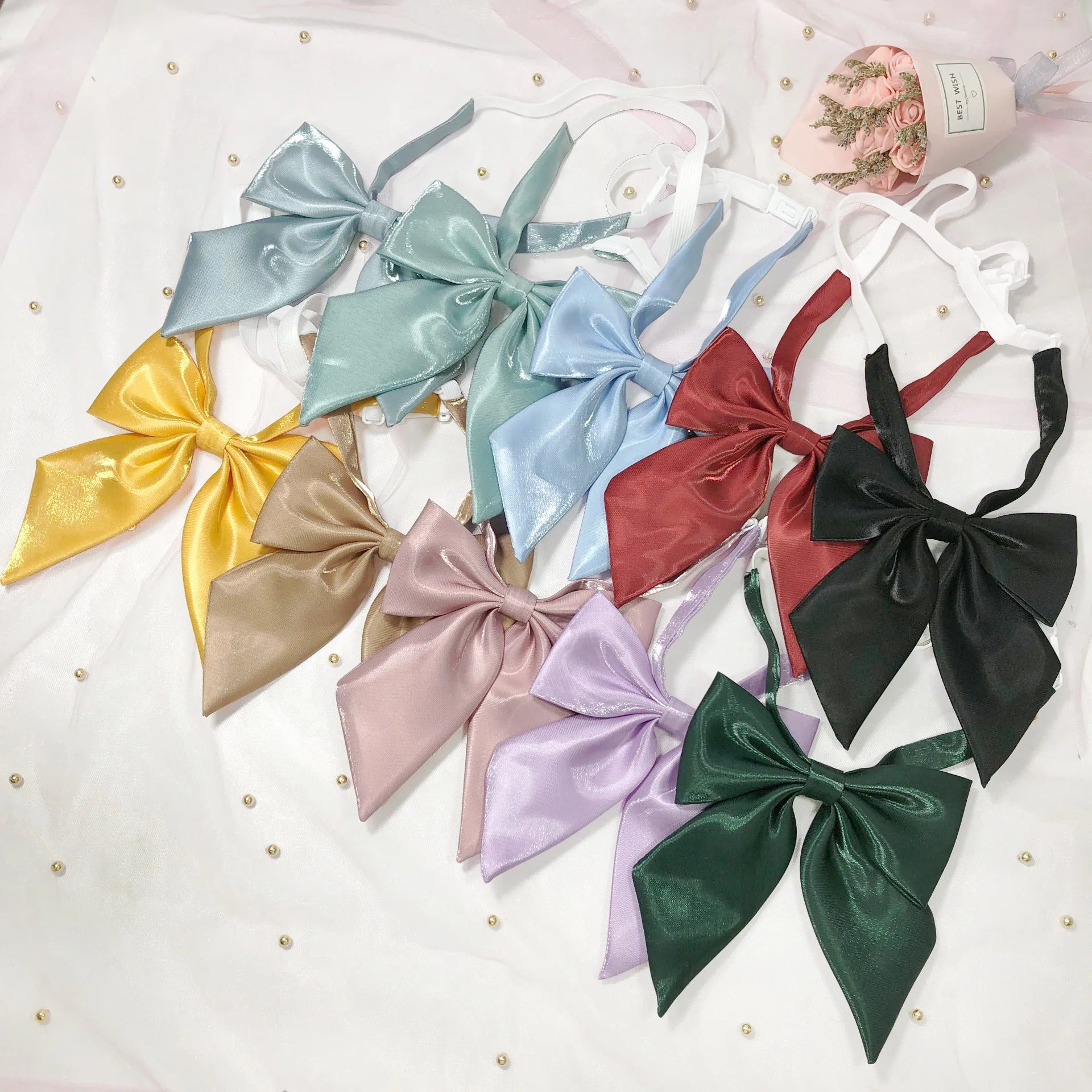Factory Price Bowtie Wedding Solid Business Bow Tie Butterfly School Uniform Blue Neck Ties Women Skinny Gravatas Cravat