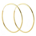 Wholesale 925 Sterling Silver 18K Gold Plated Big Circle Round  Hoop Earrings for Party Women Jewelry